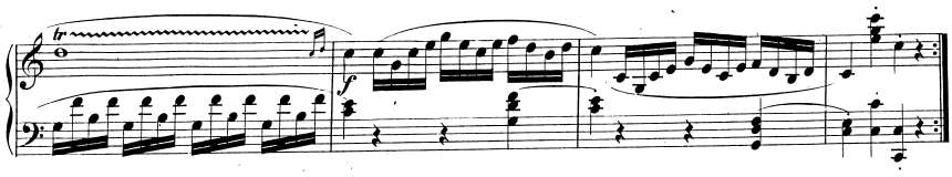 Mozart, Sonata facile, Schluss
