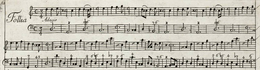 Corelli, Folia, Sonate op. 5,12